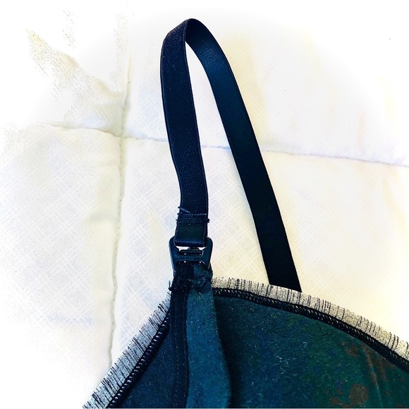 Padded Light Support Sports Bra Grey Size Medium B/C Cup Adjustable Straps ECU - Picture 3 of 6